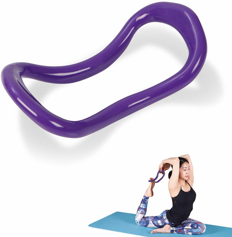 V Creation Yoga Ring Yoga Circle Stretch Ring Fascia Massage Workout Pilates Ring Fitness Home Gym Accessories Pilates Ring(Orange)