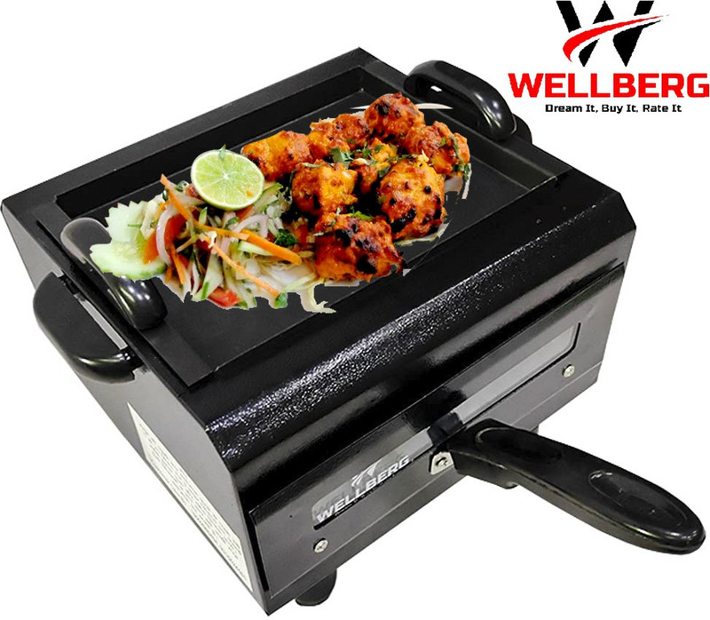 WELLBERG 2 IN 1 Electric Tandoor with Auxiliary Equipment (Black) (B Electric Tandoor(Black)