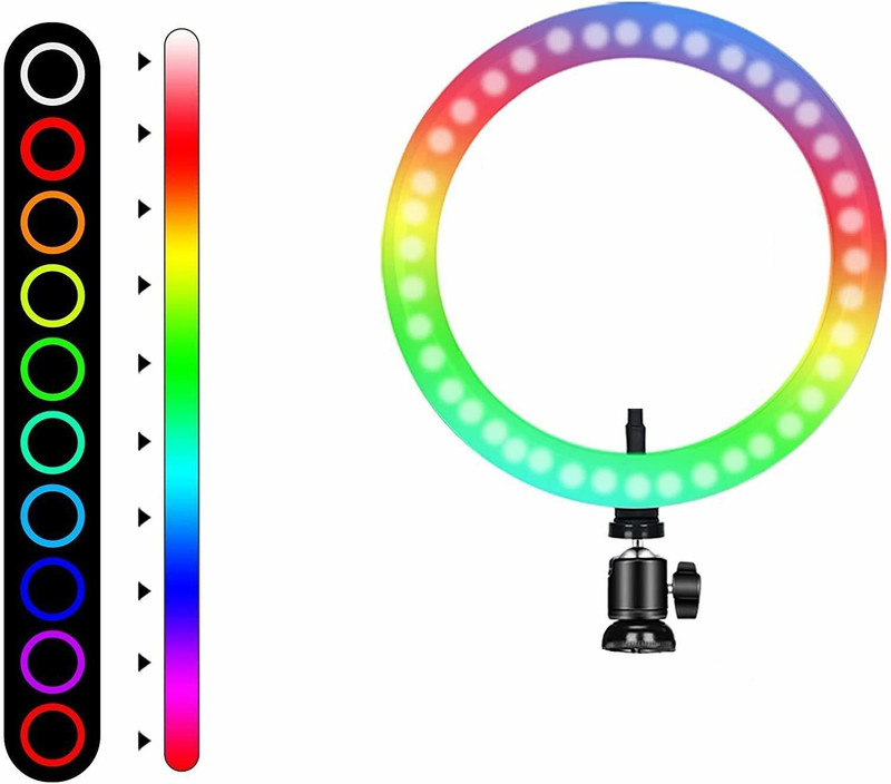 MECKWELL RGB RING LIGHT 12 INCH Ring Flash(Multicolor)