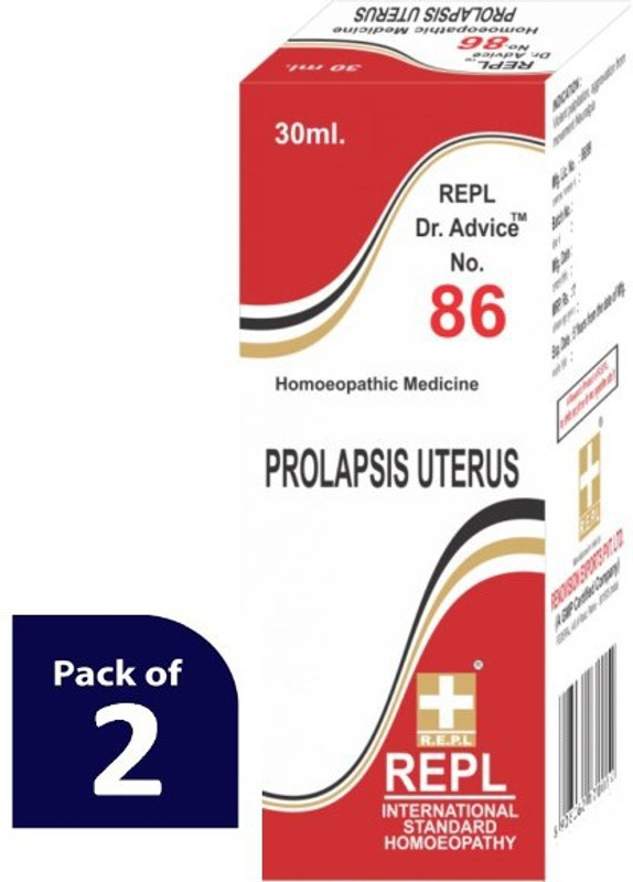 REPL Dr Advice No.86 Prolapsis Uterus Dilution(3 x 30 ml)