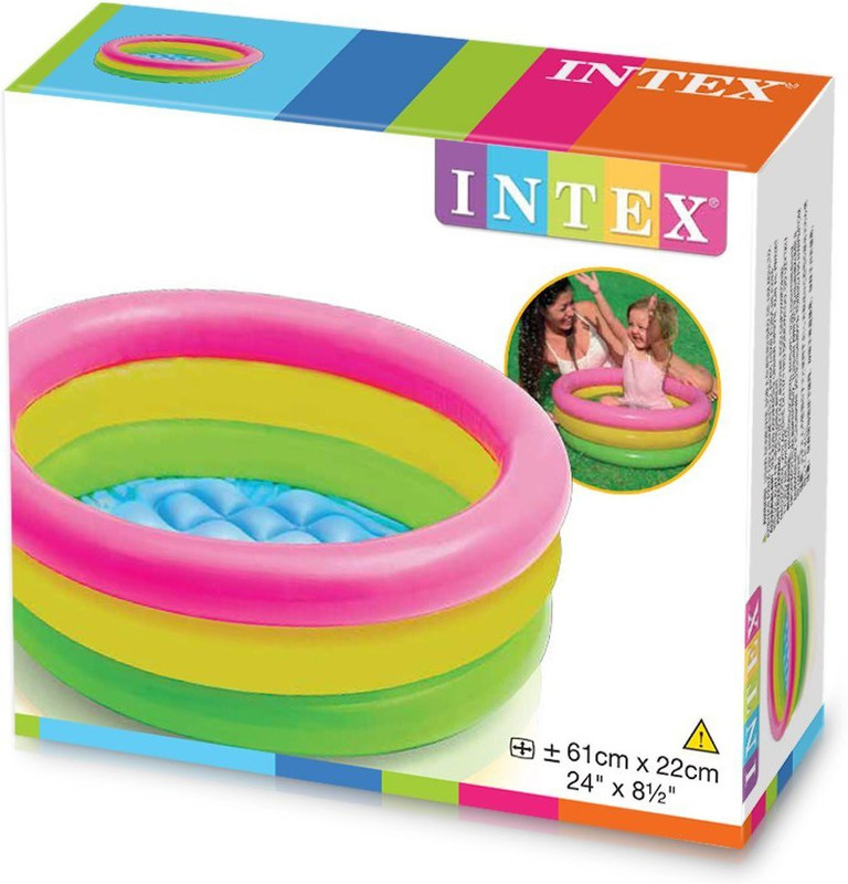 littlewish Baby Pool Bath Tub for 1-3 Years 2 Feet Round Pool(Multicolor)