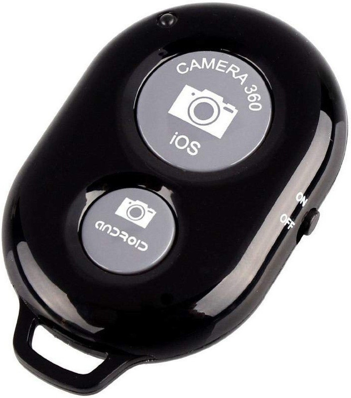 subton Selfie Bluetooth Remote Controller Shutter Button for Selfie Stick Tripods Monopods| Compatible with All Devices iPhone & Android Devices Camera Remote Control(Black)