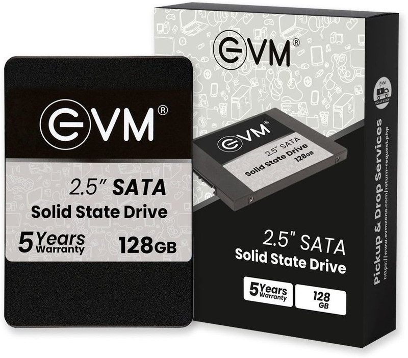 EVM EVMNV 128 GB All in One PC's, Desktop, Laptop Black PCIe NVMe Internal Solid State Drive (SSD) (EVMNV/128GB)(Interface: PCIe NVMe, Form Factor: M.2)