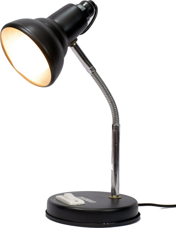 Caleta Study Lamp for Students - New Jyoti Chrome Neck Model (Black) Study Lamp(14 cm, Black, Silver)