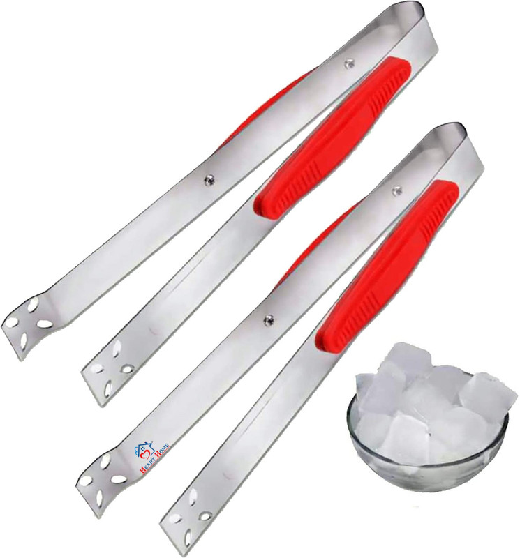 Heart Home HS_37_HEARTH020121 Multipurpose Stainless Steel Tongs with Grip 25 cm NA Tongs(Pack of 1)