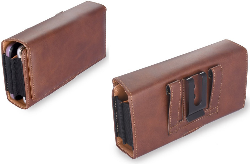 LIKECASE Pouch for Nokia C12 plus / C12 Pro / C02 / C12 / X30 / C200 / C100 / C2 2nd Edition(Brown, Holster, Leather, Pack of: 1)