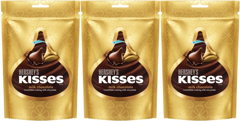 HERSHEY'S Kisses Milk Chocolate Truffles(3 x 108 g)