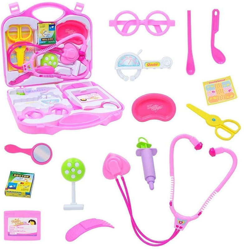 SS Enterprises Pretend Play Baby & Toddler Plastic Doctor Set for Kids Medical Kit Toys for 3 to 6 Year Old Boys & Girls.