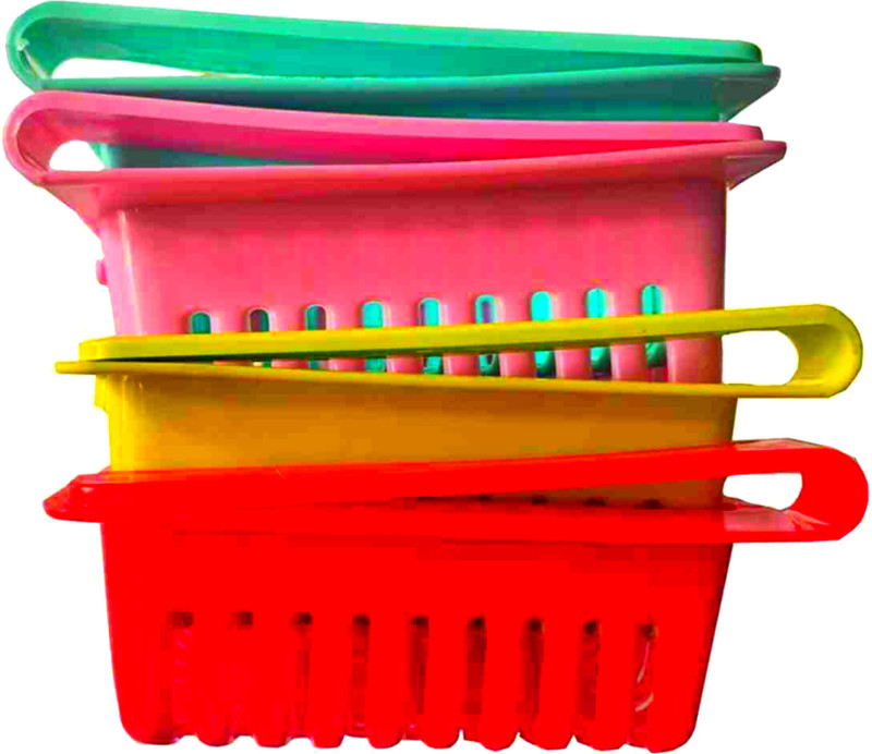 VNIK SALES Fridge Storage Basket Shelf Organiser Rack Space Saver Food Storage Refrigerator Drawer Fruit Vegetables Storage Basket Plastic Fruit & Vegetable Basket(Multicolor)