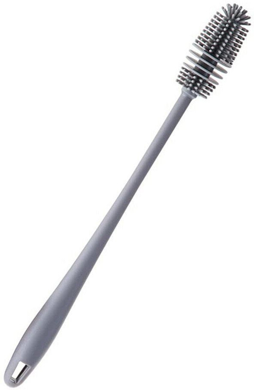Giffy ® Glass Washer Silicone Bottle Brush Cleaner for Multipurpose Use, 33 cm Long(Grey)