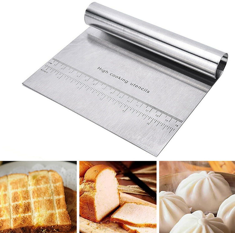 SHAFIRE Dough Pastry Scraper, Multifunction Scraper for Flour,Pastry,Pizza Dough Cookie Cutter