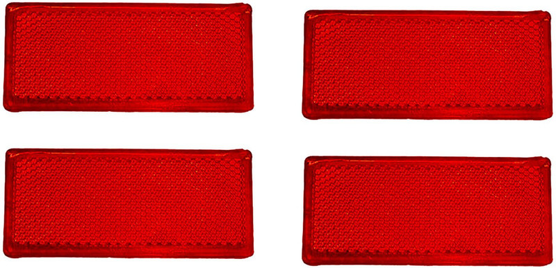 Allpartssource Reflex Reflector red 4 Pack Car Reflector Light(Red)