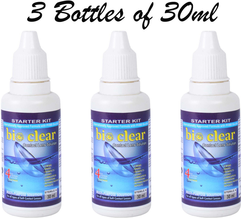 bio clear Multipurpose ALL-IN-ONE contact lens solution Multi-purpose cleaning solution(90 ml)