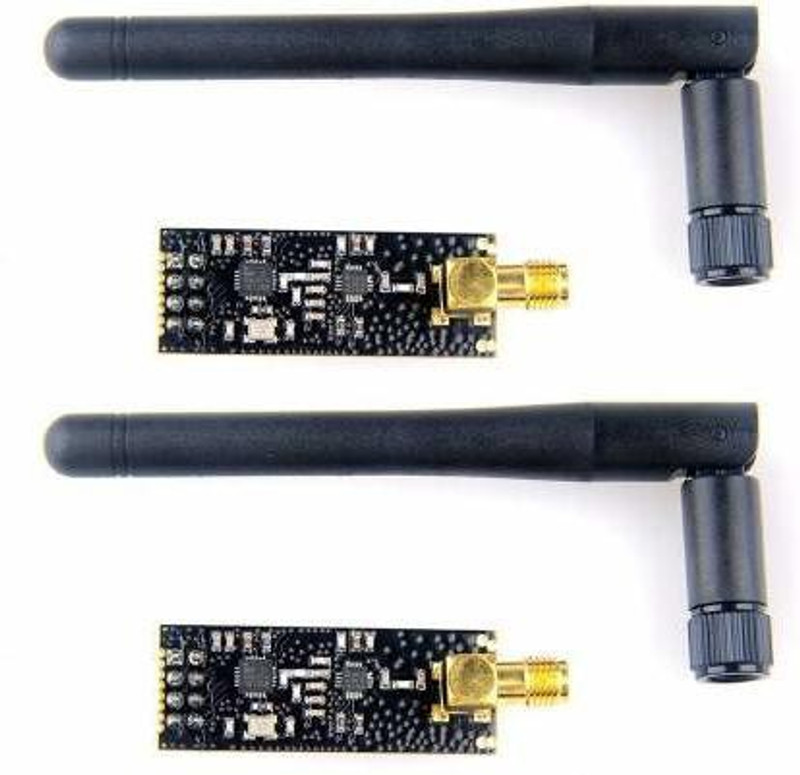 TRUSTECH 2 Piece Wireless Transceiver Module 2.4G 1100m NRF24L01+PA+LNA in Antistatic Foam for Ar-duino Compatible with Antenna LKY67 Electronic Components Electronic Hobby Kit