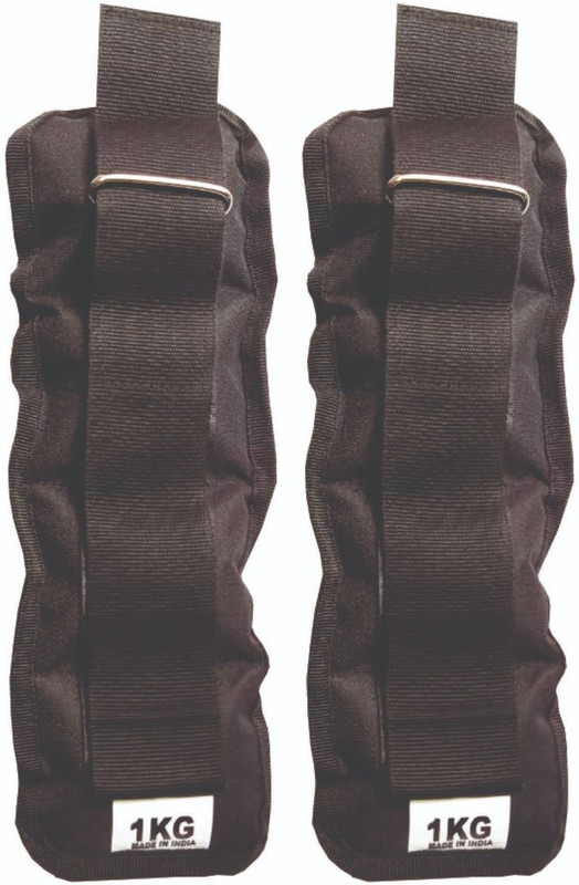 FITNESS 1kg ankel weights Black Ankle & Wrist Weight(2 kg)