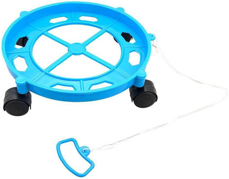 RIDDHI SIDDHI CYLINDER STAND WITH ROPE Gas Cylinder Trolley(Blue)