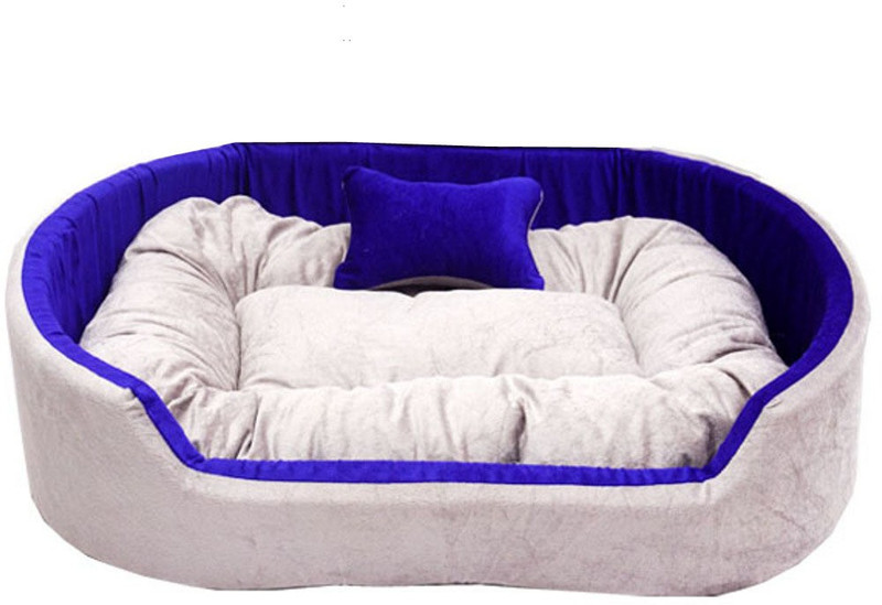 TRANDING STYLISH Sofas , Beds With Haddi For Dog And Cat M Pet Bed(BROWN WHITE)