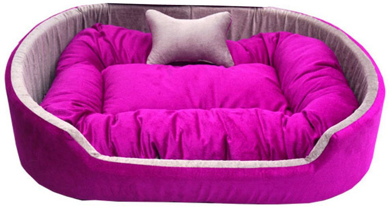 Furry Smile Simple Letest Beds , Sofas & Chair With Collar For Dog And Cat S Pet Bed(Black & White)