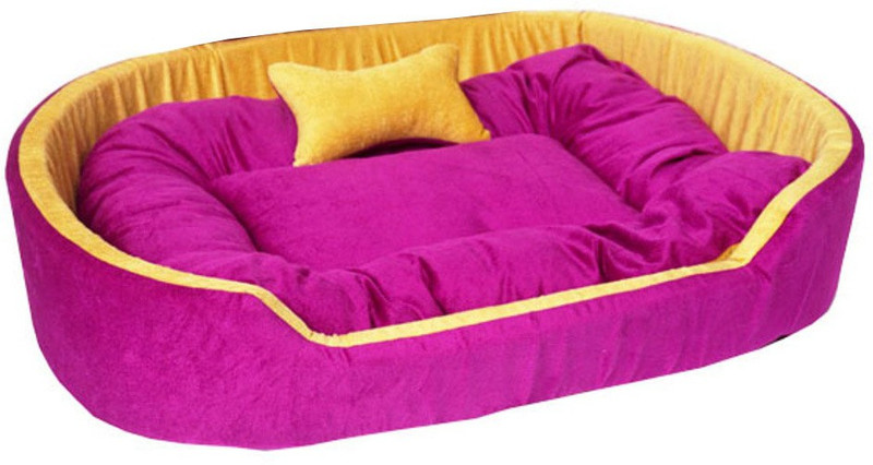 Doggy Smile Fancy Letest Beds , Sofas & Chair With Haddi For Dog And Cat M Pet Bed(Brown & White)