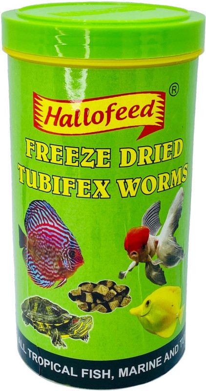 BOLTZ Freeze Dried Tubifex Worms Fish Food 50Gm 0.06 kg Dry Adult Fish Food