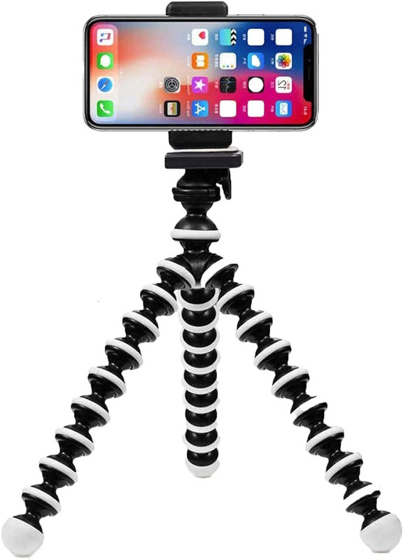 MJ Hub Tripod/Mini for Mobile Phone Tripod(Black, White, Supports Up to 1500 g)