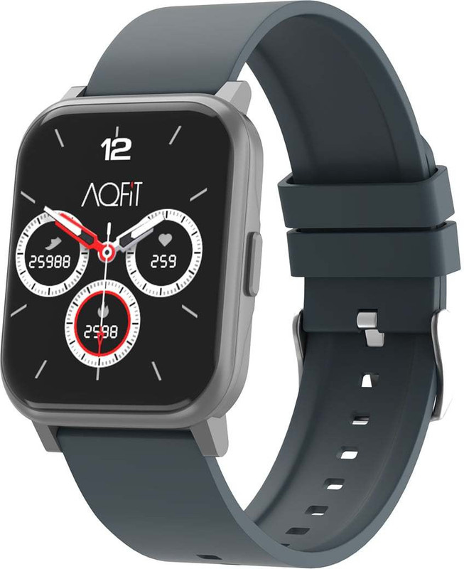 AQFIT W5 Edge 1.7 inch Smartwatch(Grey Strap, Regular)