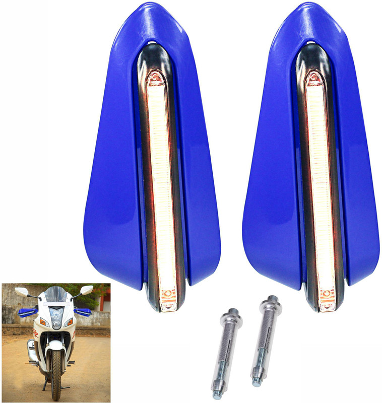 Miwings bike handlebar protector with light Bike Handlebar Weights(2 Blue)