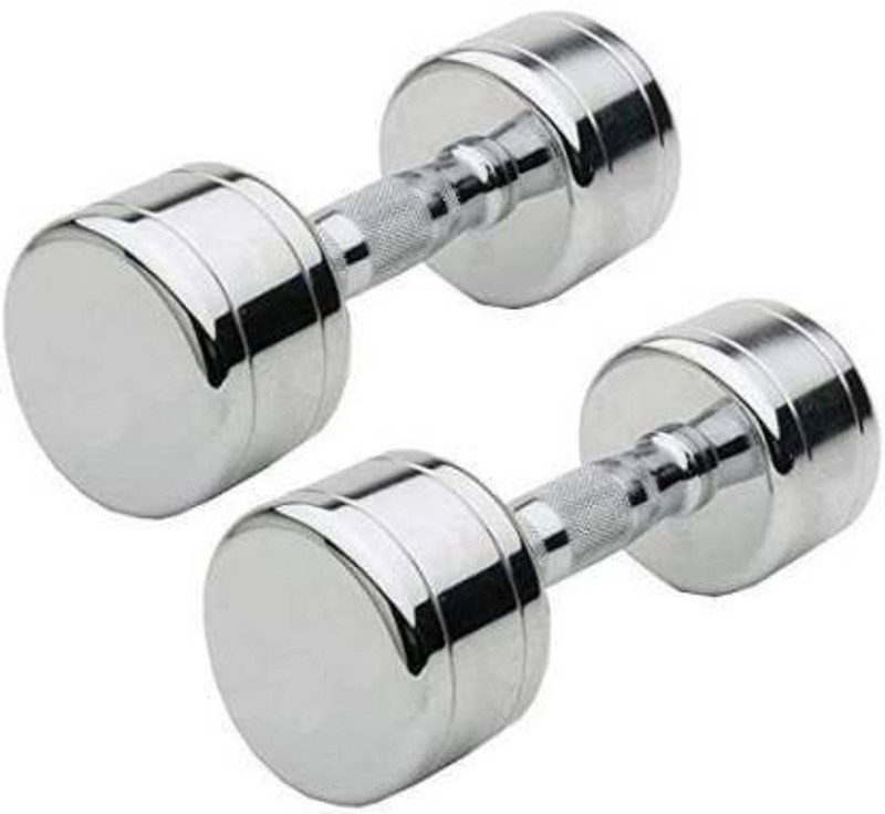 Hridya Trade Pair of 2.5 kg X 2 Steel Dumbbell Fixed Weight Dumbbell(5 kg)