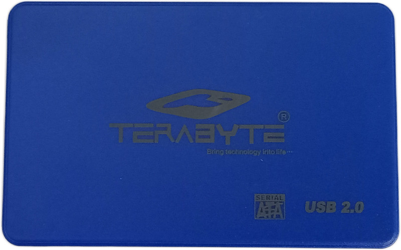 TERABYTE 2in1 USB 2.0 Laptop Casing 2.5" HDD/SSD Screwless Enclosure Case Cover SATA to USB 2.0 External Laptop Hard Disks Case for Hard Drive Enclosure Case 2.5 inch USB 2.0 LAPTOP CASING(For LAPTOP, MULTICOLOR (MAY VARY))