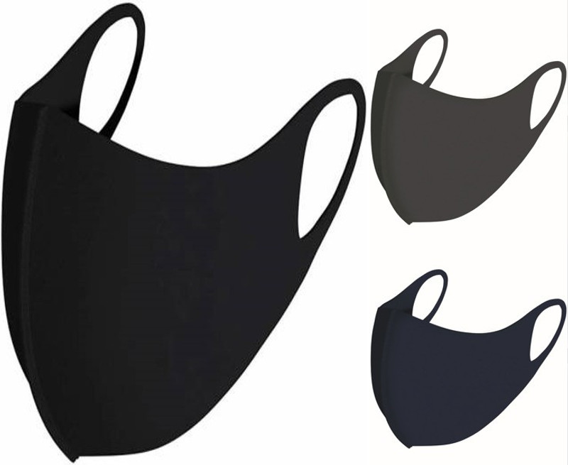 Jigyaasaa Skuba Mix color mask 03pc BK + GR + NV Reusable, Washable Cloth Mask(Black, Grey, Blue, Free Size, Pack of 3, 1 Ply)