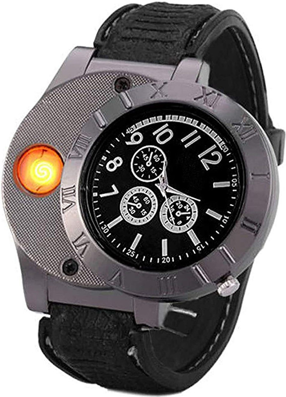 keeva lighter / lighter smoking / cigarette lighter / lighter watch / lighter watch for men smoking watch Cigarette Lighter lighter / lighter smoking / cigarette lighter / lighter watch / lighter watch for men smoking watch Cigarette Lighter(Black)