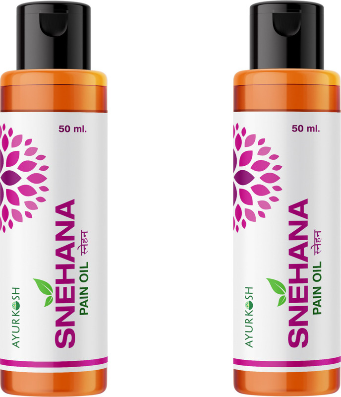 Ayurkosh Snehana Pain Oil | Ayurvedic Pain Relief Oil for Joints & Muscular Pain.(Pack of 2, 100 ml)