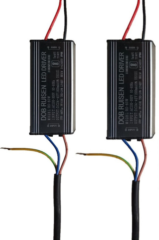 VIBRANIUM LIGHT 50W Power Supply 1500mA IP65 Led Driver 85-380V AC (Grey) (Pack of – 2) Electronic Components Electronic Hobby Kit
