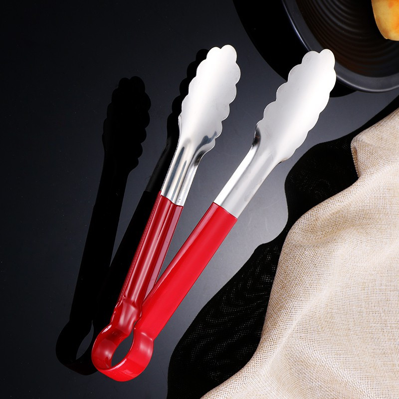 MobFest ST-04 Multipurpose Utility Tong for Kitchen Frying Cooking and Serving, 9 inch Size 23 cm Utility Tongs(Pack of 1)