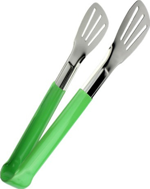 KitchenFest ® Cooking Steak Frying Serving Bread Salad Pizza BBQ Tool Utensils Stainless Steel Kitchen Food Serving Tong (9 Inch) 23 cm Utility Tongs(Pack of 1)