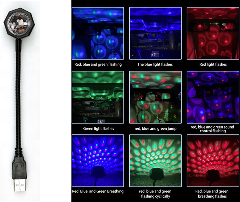 GiftMax Romantic Auto Roof USB Star Lights with Mini Disco Light, USB Night Lights, Flexible Atmosphere Decorations Lamp for Bedroom Romantic Auto Roof USB Star Lights with Mini Disco Light, USB Night Lights, Flexible Atmosphere Decorations Lamp for Bedroom Led Light(Multicolor)
