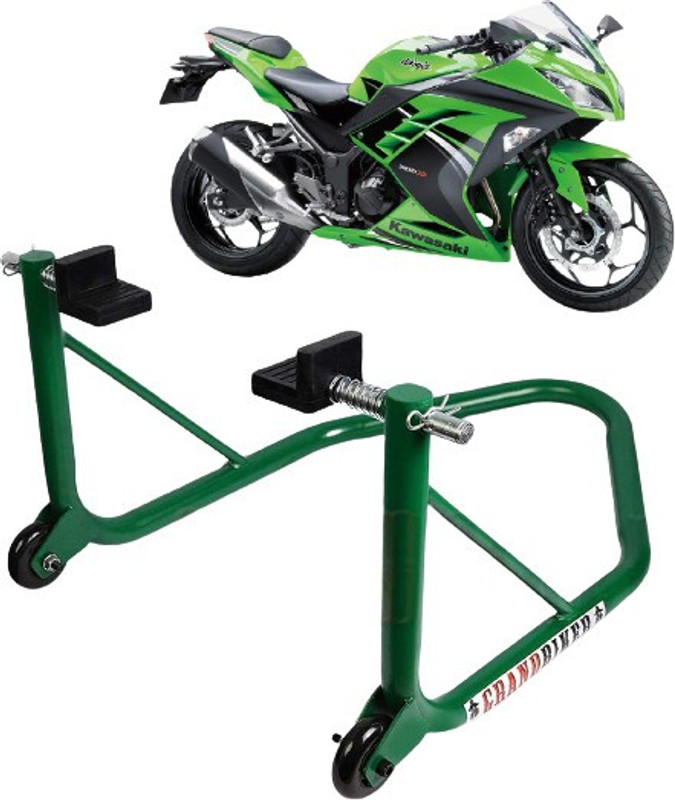 Grandbiker paddock stand green for kawasaki bike Bike Storage Stand(Floor Mount)