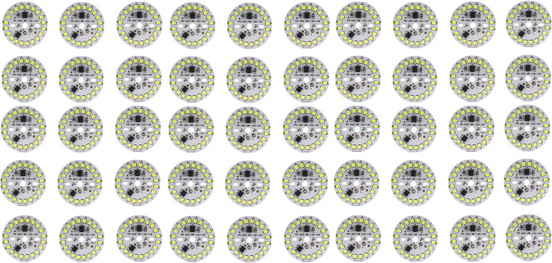 JIPNEX 20 Pcs 9 Watt MCPCB LED Bulb Raw Material CoolDay WHITE Color Light Electronic Hobby Kit
