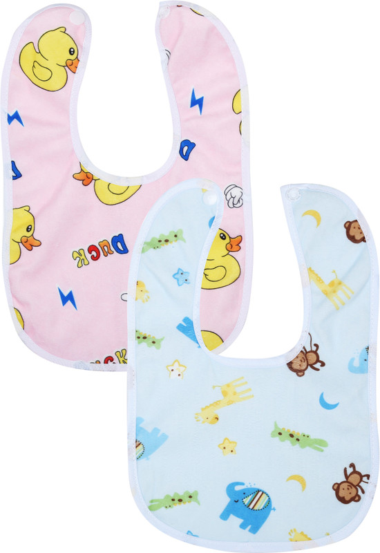 BTfash Babies Super Soft Cotton Button bib for Feeding, Crumb Catcher(Premium Multicolor)