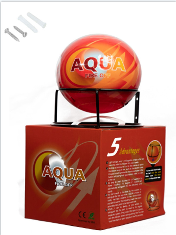 Ruchi World Aqua Fire Off||Plastic Standard Size||Orange Fire Extinguisher Ball Fire Extinguisher Mount(1.3 kg)
