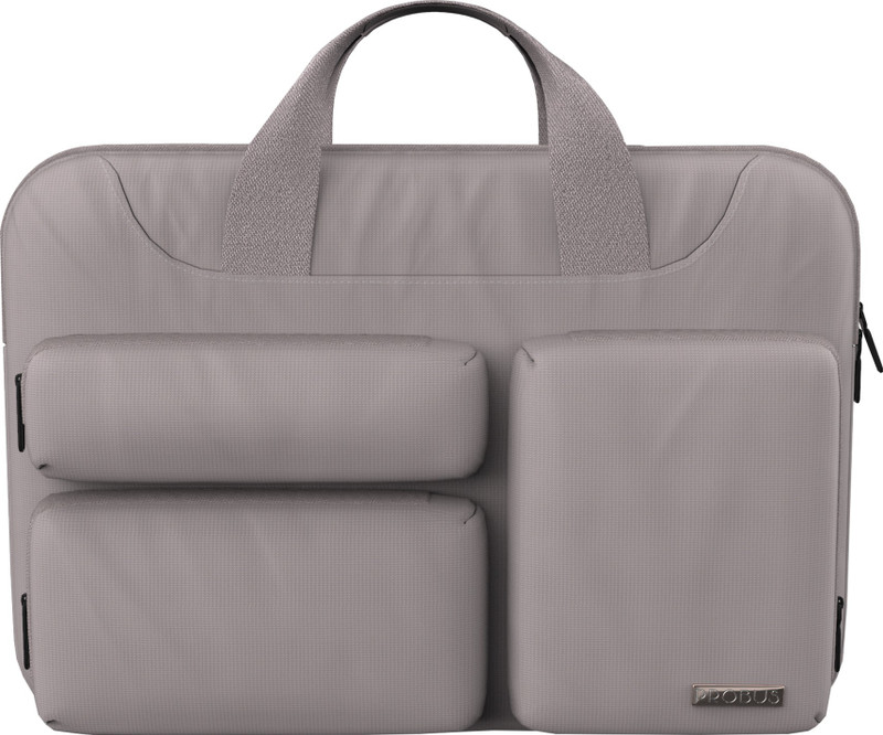Probus 13.3 Inch Triple Pocket Laptop Bag With Shoulder Strap - Grey Laptop Sleeve/Cover(Grey, 13 inch)