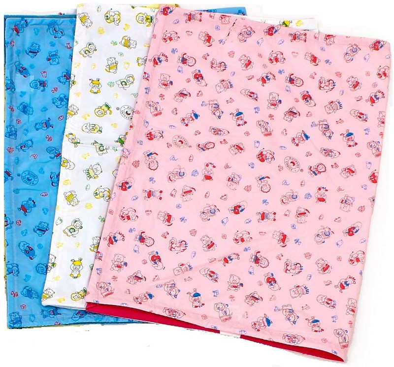 Mother's Choice Plastic, PVC (Polyvinyl Chloride) Baby Bed Protecting Mat(Multicolor, Pack of 3, Small)