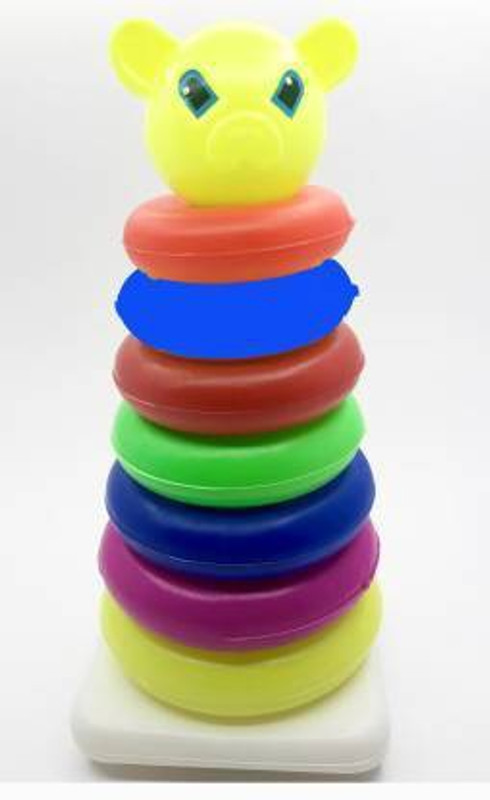 JVTS eddy Rings Toy with 7 Stacking Rings for Toddlers/ Infants(Multicolor)