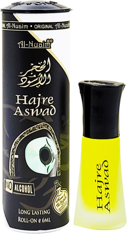 Al-Nuaim Exclusive Series Hajre Aswad Alcohol Free Attar Roll On - 6ml Floral Attar(Floral)