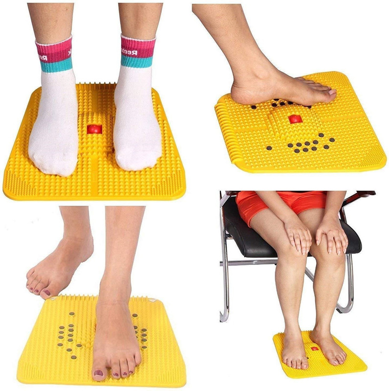 Matonji MEFM Wobble Board Fitness Balance Board(Yellow)