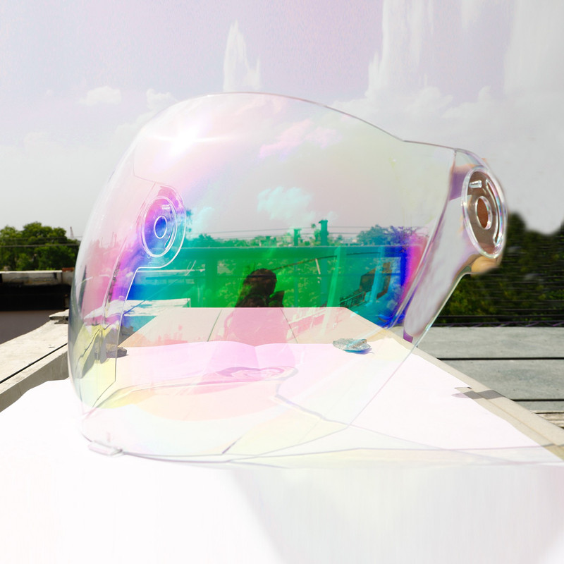 Steelbird SBA-2 Helmet Visor Compatible for All SBA-2 and SBA-3 Model Helmets Helmet Visor(White)