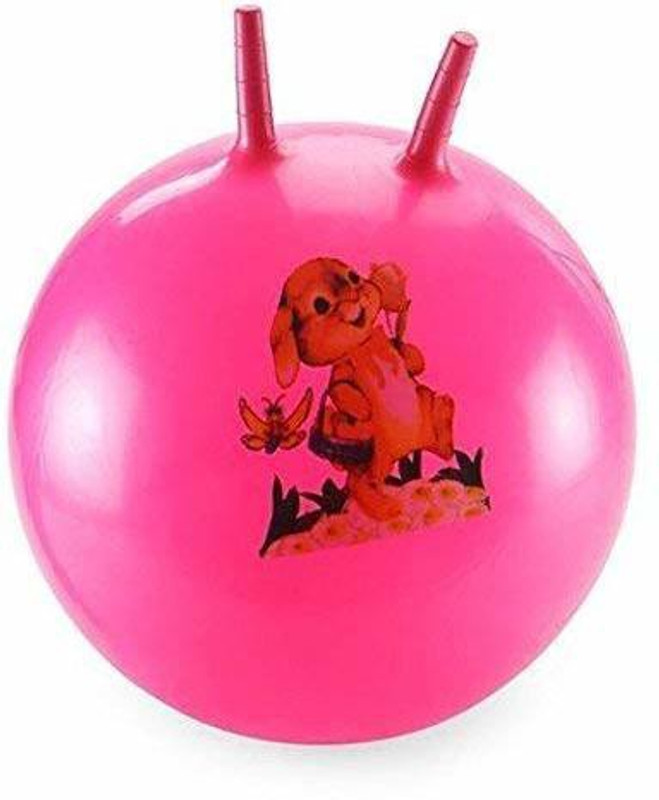Kinzilla Jumping Hopping hop Ball for Kids Inflatable Sit and Bounce Rubber Hop Ball Gym Ball