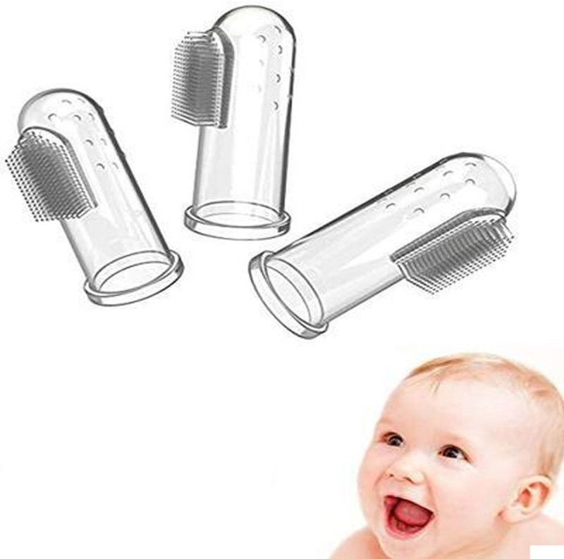 XVAIN Baby Toothbrush Newborn Infant Finger Toothbrush Ultra Soft Toothbrush Ultra Soft Toothbrush Extra Soft Toothbrush(Pack of 3)