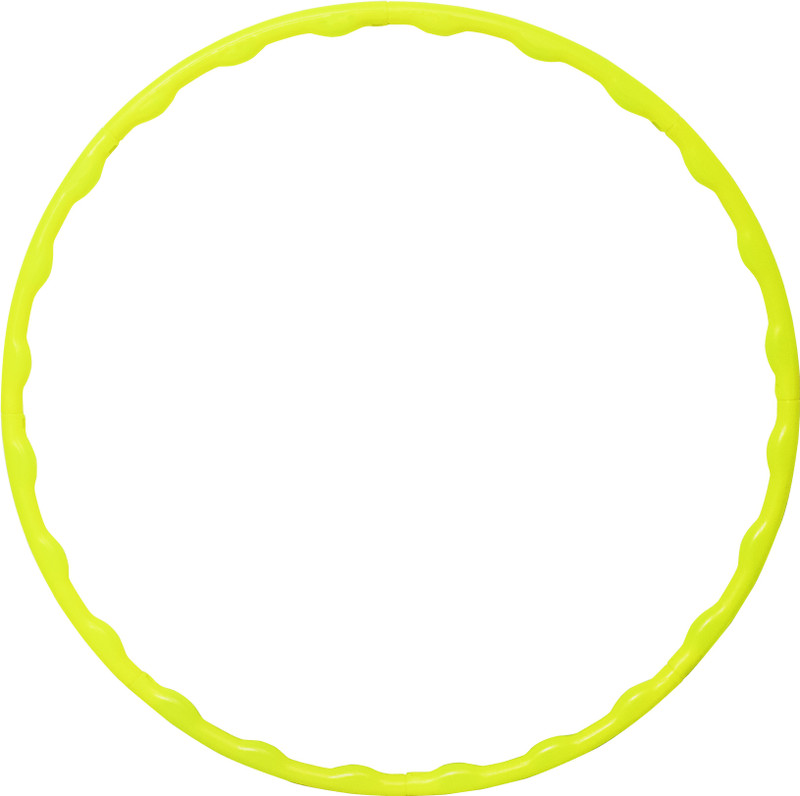 Toy Cloud Hula Hoop Zig-Zag (8 Inter-Lockable Pieces) for Adult Kids Exercise Fitness Ring Adjustable Size 46-75 Cms Diameters Hula Hoop