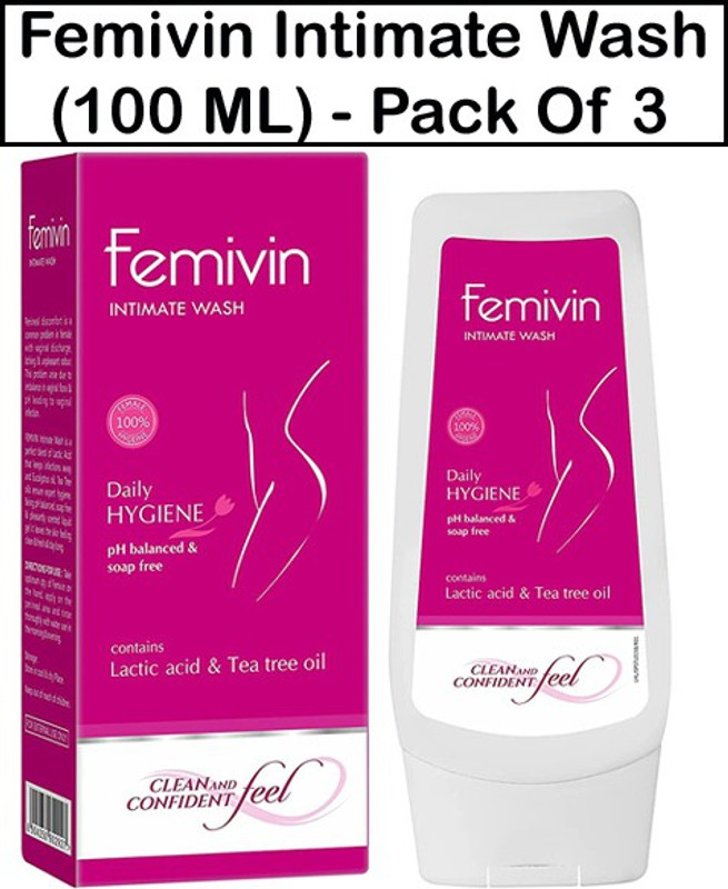 Femivin Intimate Care Wash With Tea Tree oil 3x100ml Intimate Wash(300 ml, Pack of 3)